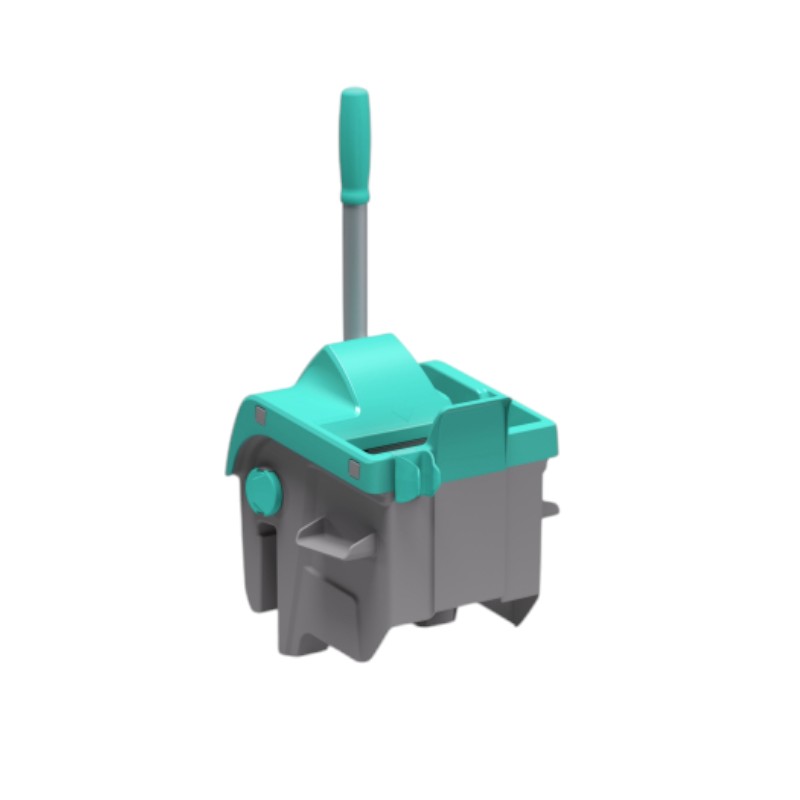 Wiz platte pers met aluminium handvat - Groen